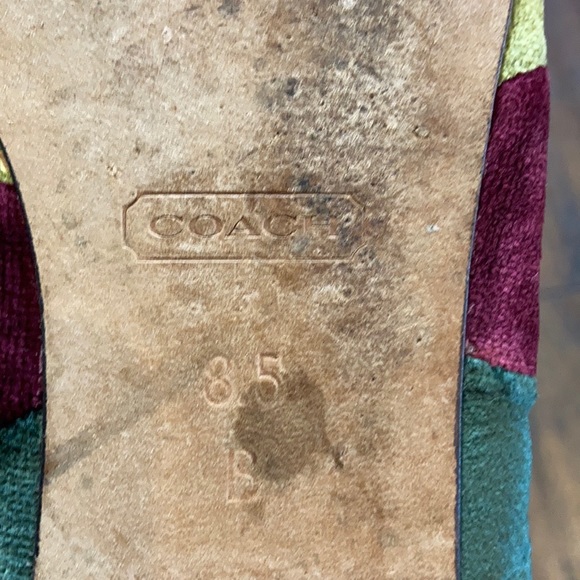 Coach Velvet Patchwork Ballet Flats - Picture 10 of 16